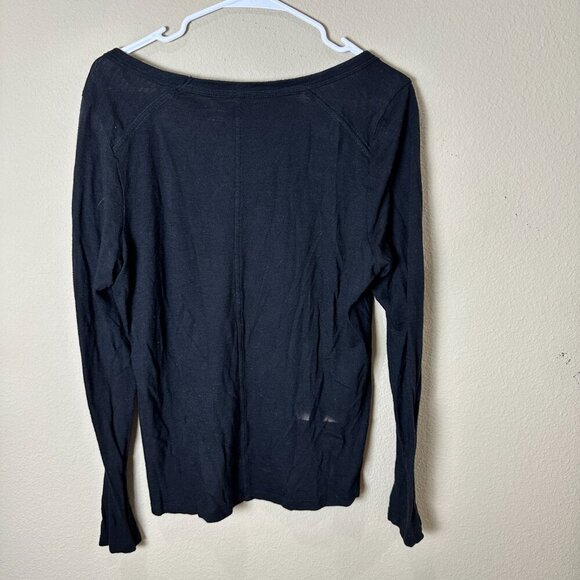BANANA REPUBLIC Cozy Slub Long Sleeve Crew Neck Sweater T SHirt Size Large - Picture 5 of 6